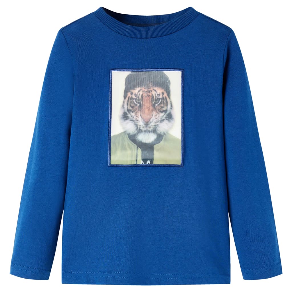 The Deep Sea: Dark Blue Signature Long Sleeve Shirt