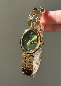Gold Strap Green