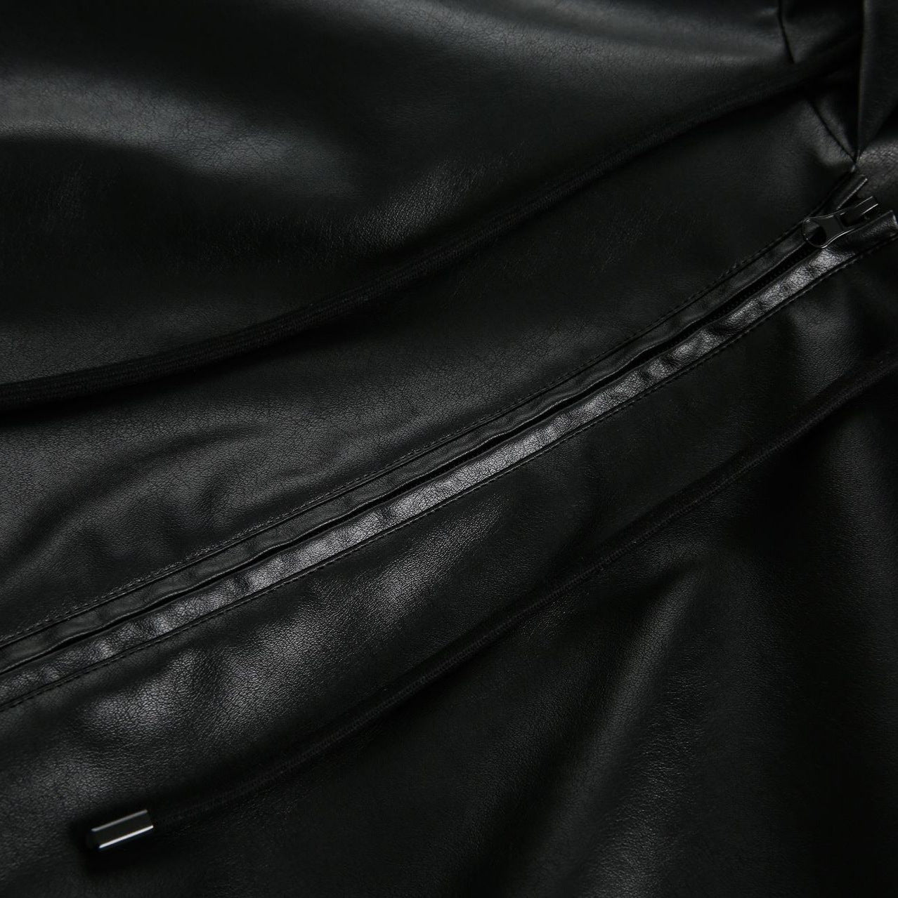 Mens American-Style Retro Simple Hooded Leather Coat Jacket Classic Icon