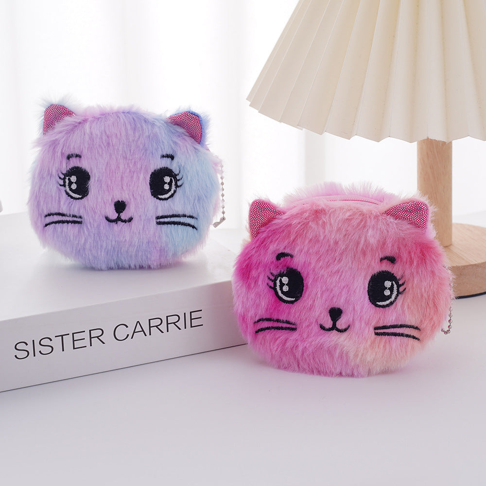 Plush Companion: Artisan Cartoon Plush Fabric Coin Purse
