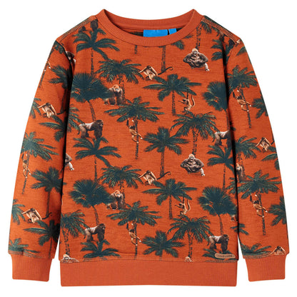 The Rust Rustle: Light Rust Brown Technical Sweatshirt