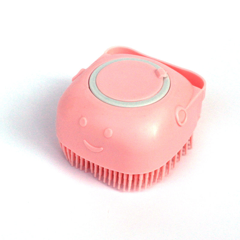 Silicone Pet Bathing & Massage Glove | Shampoo Dispensing Grooming Brush for Dogs & Cats
