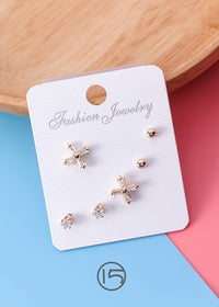 15 K9335 Cross Champagne Gold