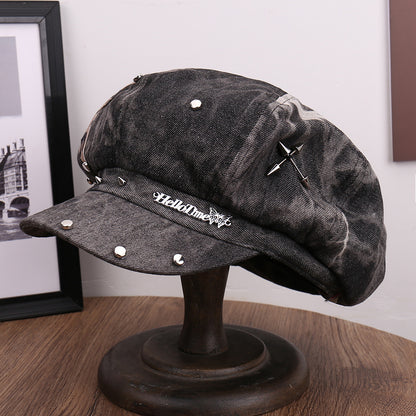 Warm Comfortable Sun Hat Leopard Print Five-pointed Star