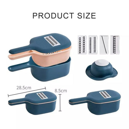 6-in-1 Vegetable Slicer & Grater | Fruit, Potato, Carrot & Cheese Peeler