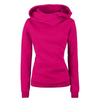 Irregular Hooded Sweater Long Sleeve Women