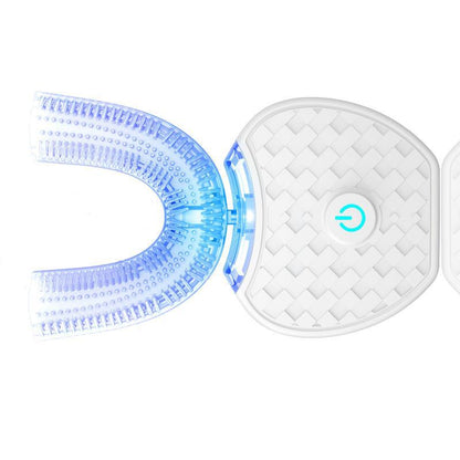 U-Shaped Electric Toothbrush | 360° Automatic Whitening Toothbrush with Blue Light & USB Charging