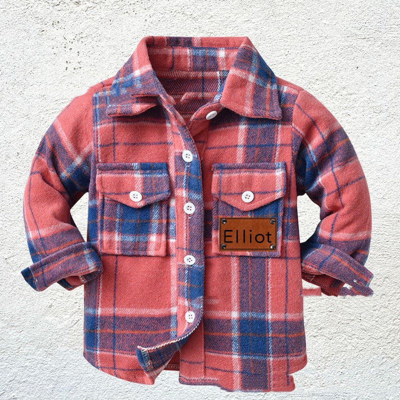 The Heritage Check: Children’s Patchwork Flannel Checkered Shirt