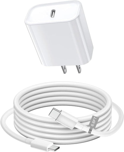 CubeCharge: 6FT Lightning Cable & Premium Travel Wall Adapter