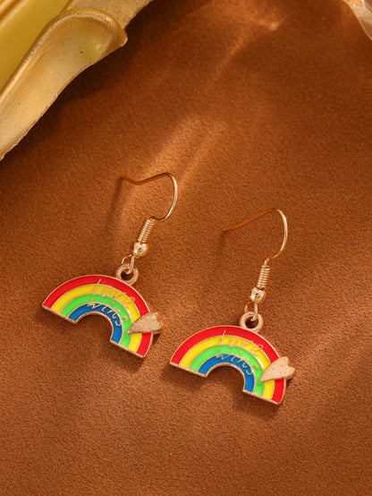Creative New Rainbow Flag Rainbow Love Rainbow Earrings