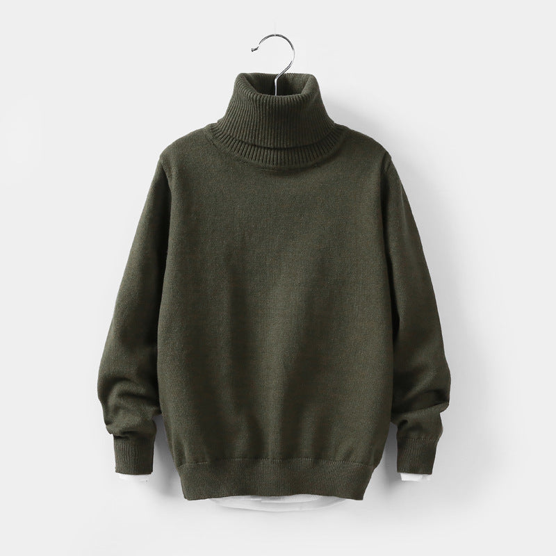 Nordic High-Collar Architectural Knitwear