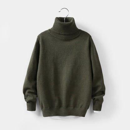 Nordic High-Collar Architectural Knitwear