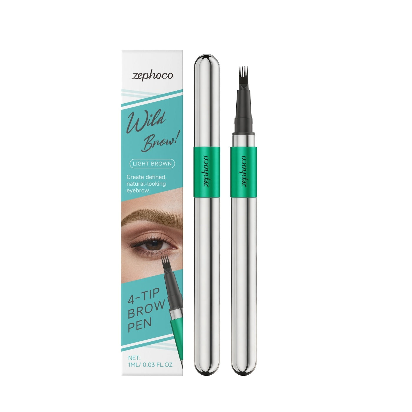 Three-dimensional Natural Four-pronged Eyebrow Pencil