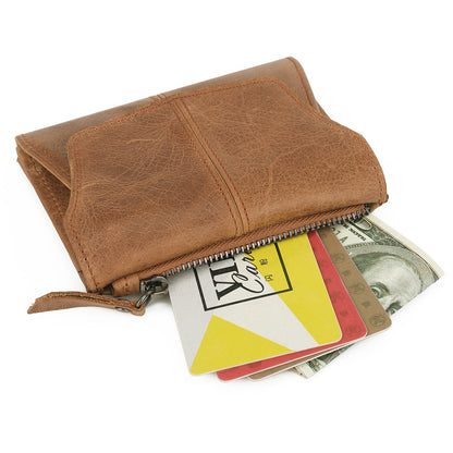 Multifunctional Head Layer Cowhide Coin Purse