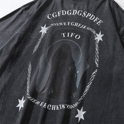 Fashion American Printed T-shirt Men