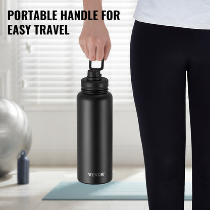 Onyx Wide: 40oz Wide-Mouth Stainless Steel Insulated Bottle
