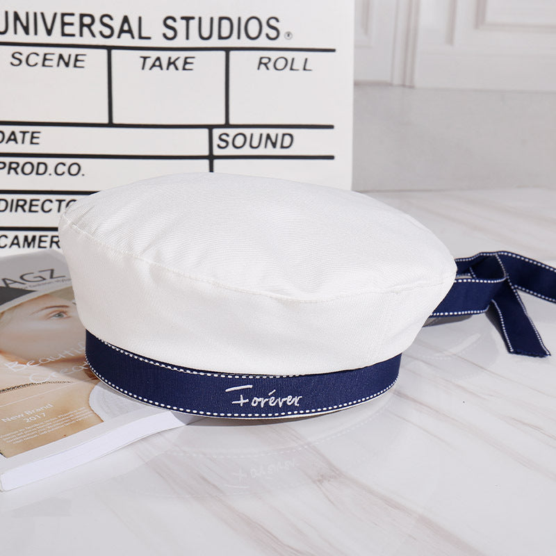 Navy Style A Sailor's Cap Children's Uniform Hat Ribbon