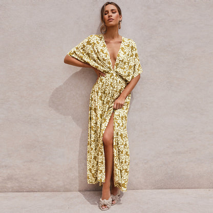 Floral short sleeve dress