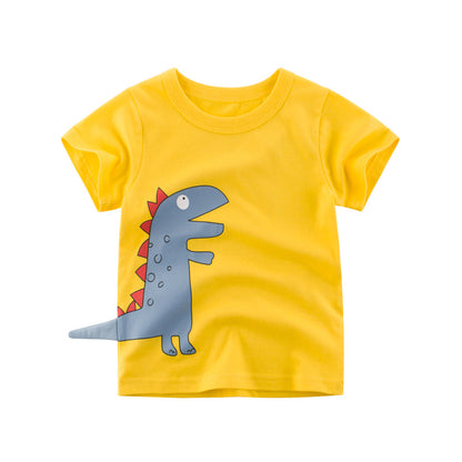 The Jurassic Graphic: Dinosaur-Themed Signature Kids T-Shirt