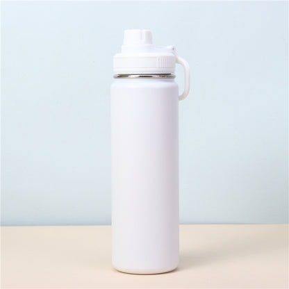 Dopamine Color Scheme Fitness Yoga Water Bottle 710ml Large Capacity Stainless Steel Portable Insulation