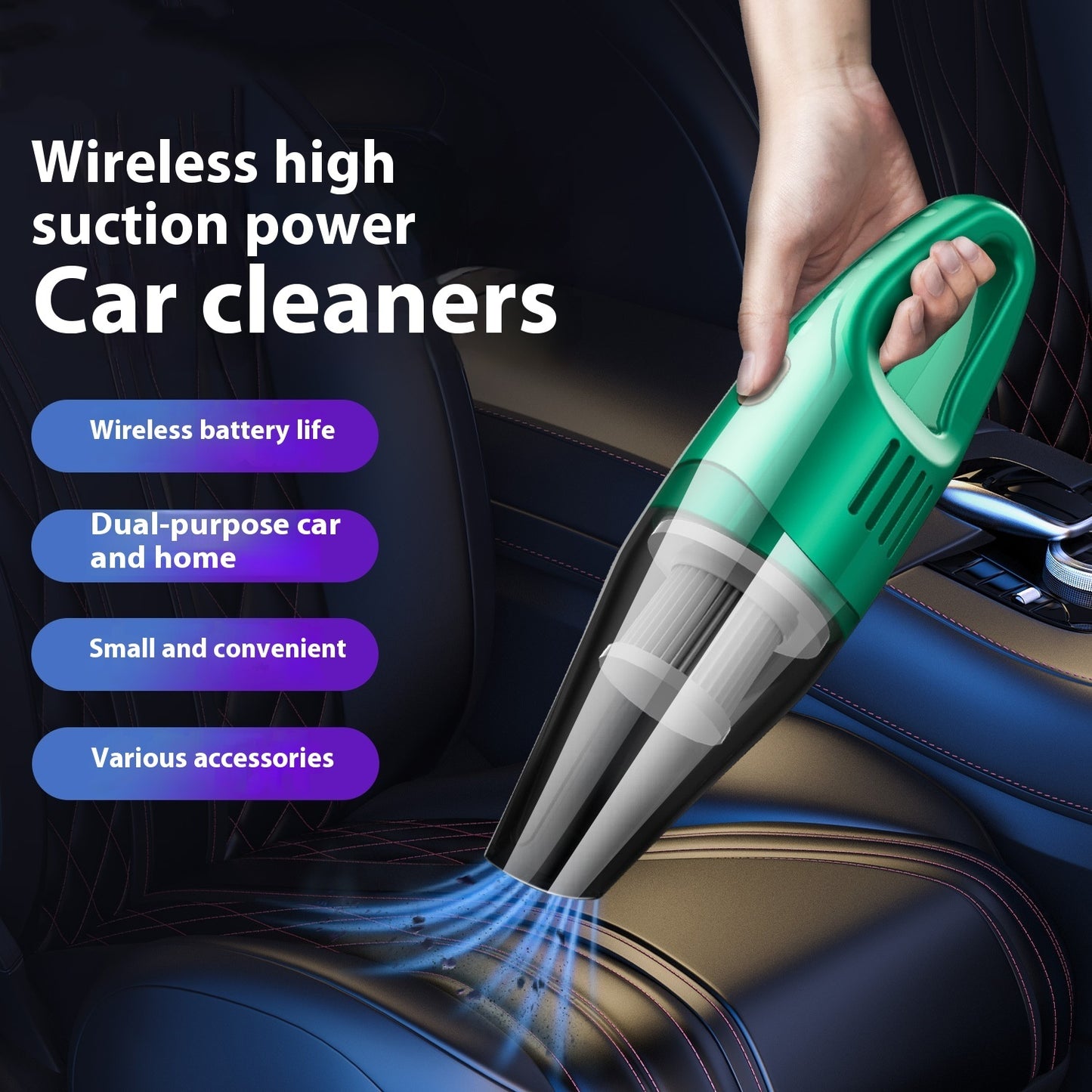 Wireless Vacuum Cleaner Small Handheld Super Strong Suction