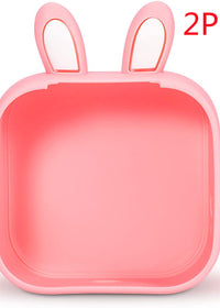 Rabbit ears pink 2PC