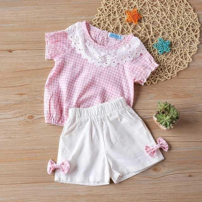 The Summer Collection: Big Bow Silk-Touch T-Shirt & Shorts Set