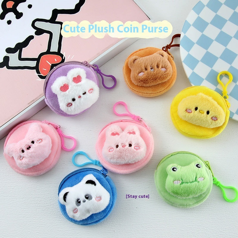Cute Cartoon Plush Wallet Can Be Stored