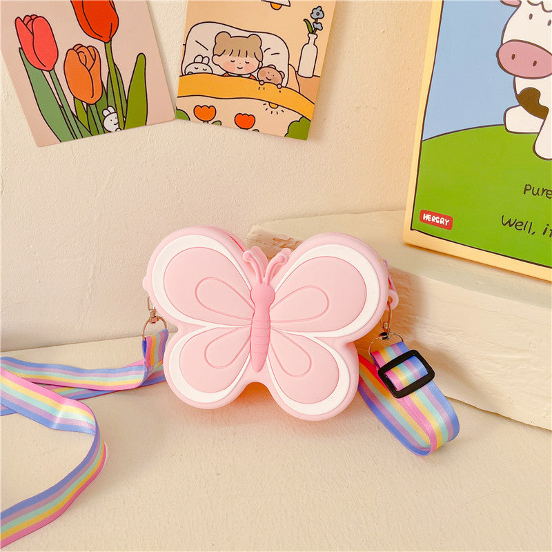 Butterfly Flutter: Children’s Silicone Cute Butterfly Bag