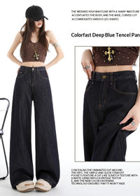 Dark Blue Cropped Pants