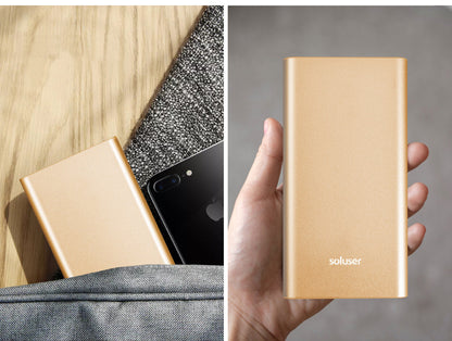SlimAlloy 12K: 12000mAh Ultra-Thin Aluminum Alloy Power Bank