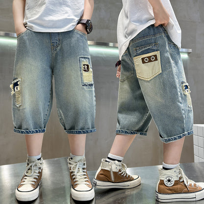 Riviera Summer Lightweight Indigo Denim Shorts