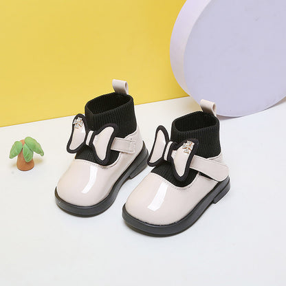 The Temperament Boot: Girls’ Soft-Sole Leather Short Boots