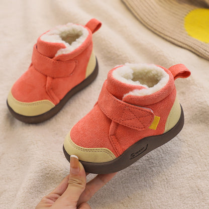 The Plus-Velvet Hearth: Toddler Soft-Soled Non-Slip Cotton Shoes
