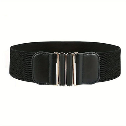 Elegant Retro Metal Buckle Belt Women