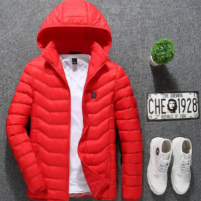 Carbon-Fiber USB Thermal Heated Power Coat