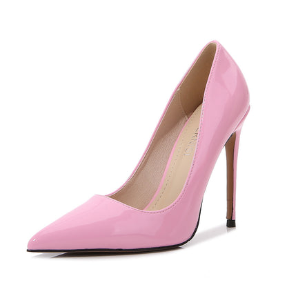 Large Size Pointed Toe 12cm Stiletto Heel High Heels