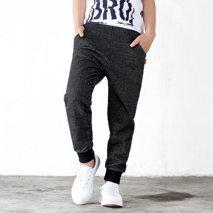 Nordic Knit Hybrid Casual Relaxation Trousers