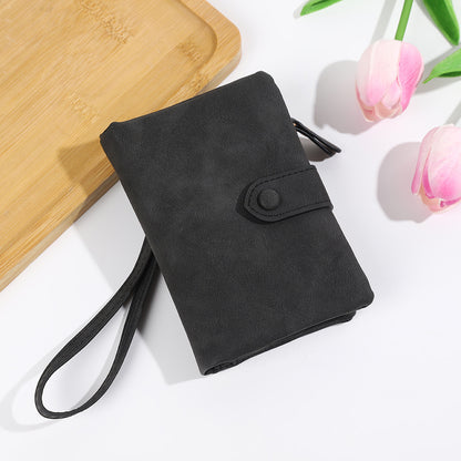 Short Korean Version PU Soft Leather Off Multi-slot Wallet And Coin Purse