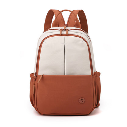 Fashion Outdoor Trendy Women's Bag Contrast Color Backpack