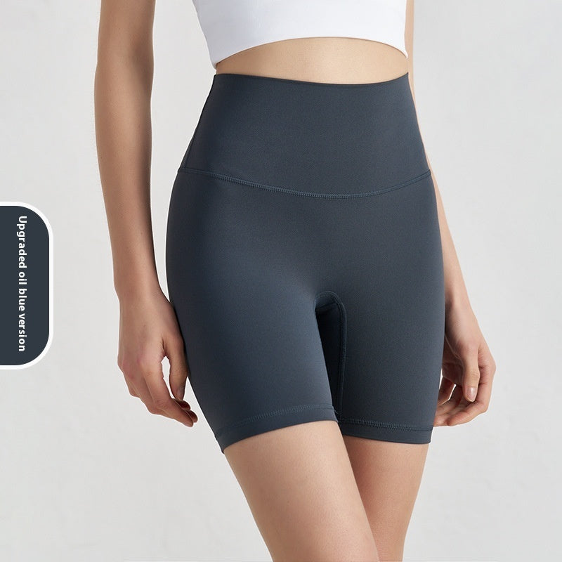 Double-sided Grinding Shorts Yoga Pants Female High Waist Track Shorts