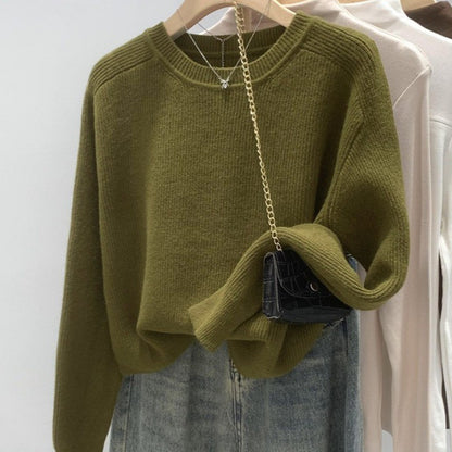 Simple Casual All-match Sweater Top
