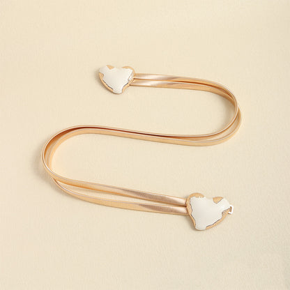 Simple Decorative Waist Chain Versatile Love Buckle