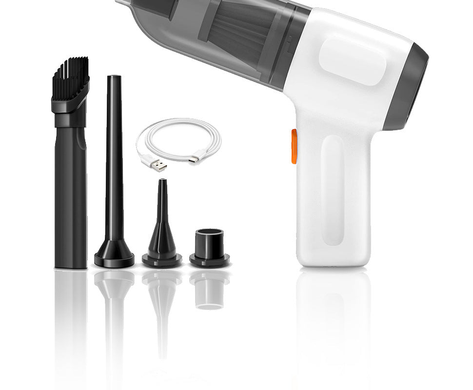 DualAction Vac: Integrated Blow & Suction Wireless Car Vacuum