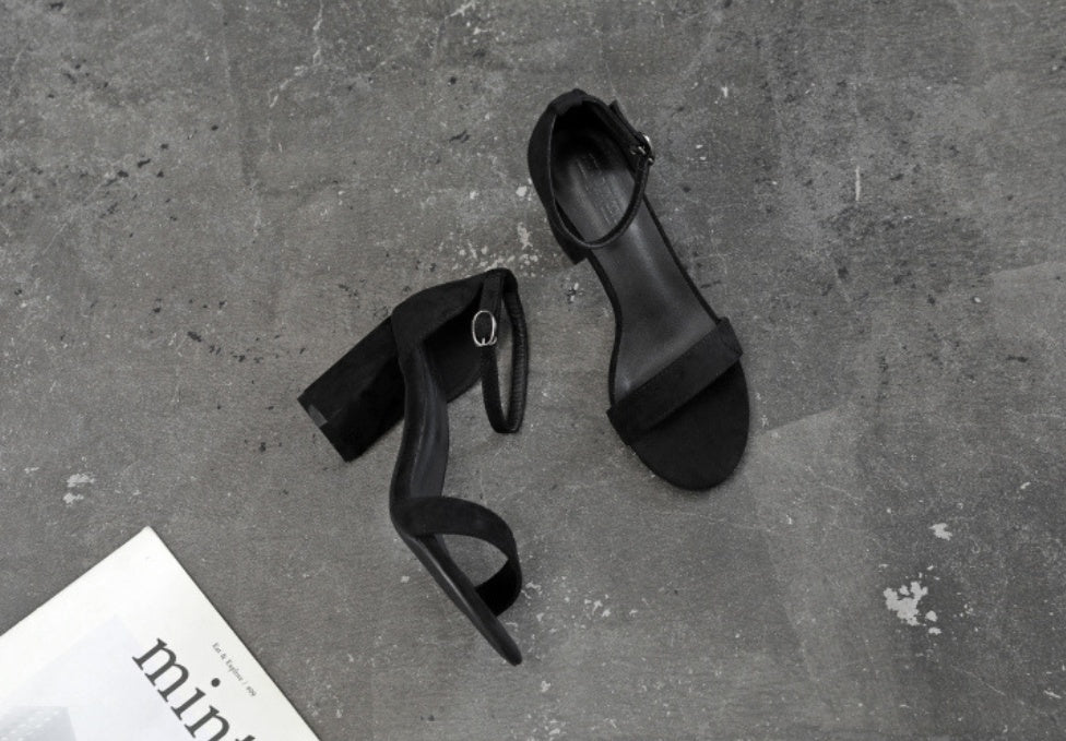 Chunky Heel Ankle-strap Plus Size Plus-sized Women's Shoes