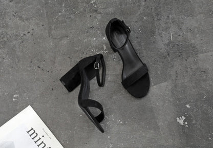 Chunky Heel Ankle-strap Plus Size Plus-sized Women's Shoes