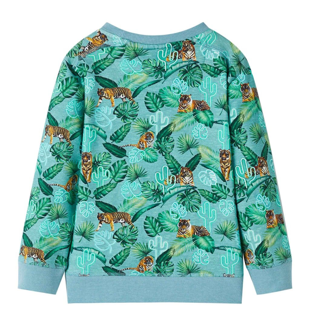 The Sage Melange: Light Green Melange Sweatshirt