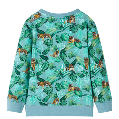 The Sage Melange: Light Green Melange Sweatshirt