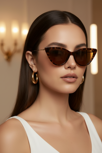 Cat's Eye Retro Sunglasses for Women Classic Flattering Style