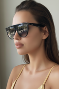 Women's Gradient Lens Full Frame Shades Unisex Sunglasses